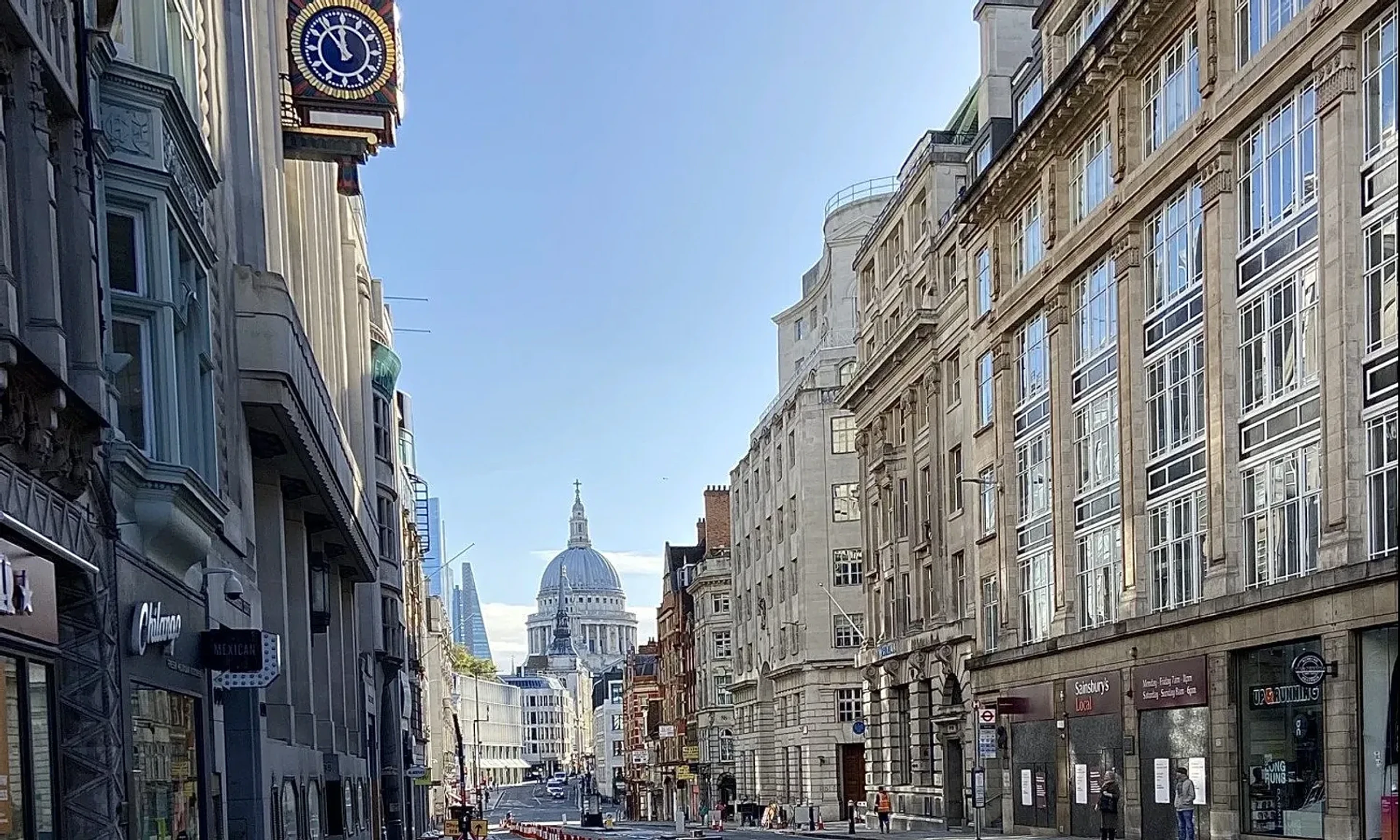 Historic Fleet Street in Central London