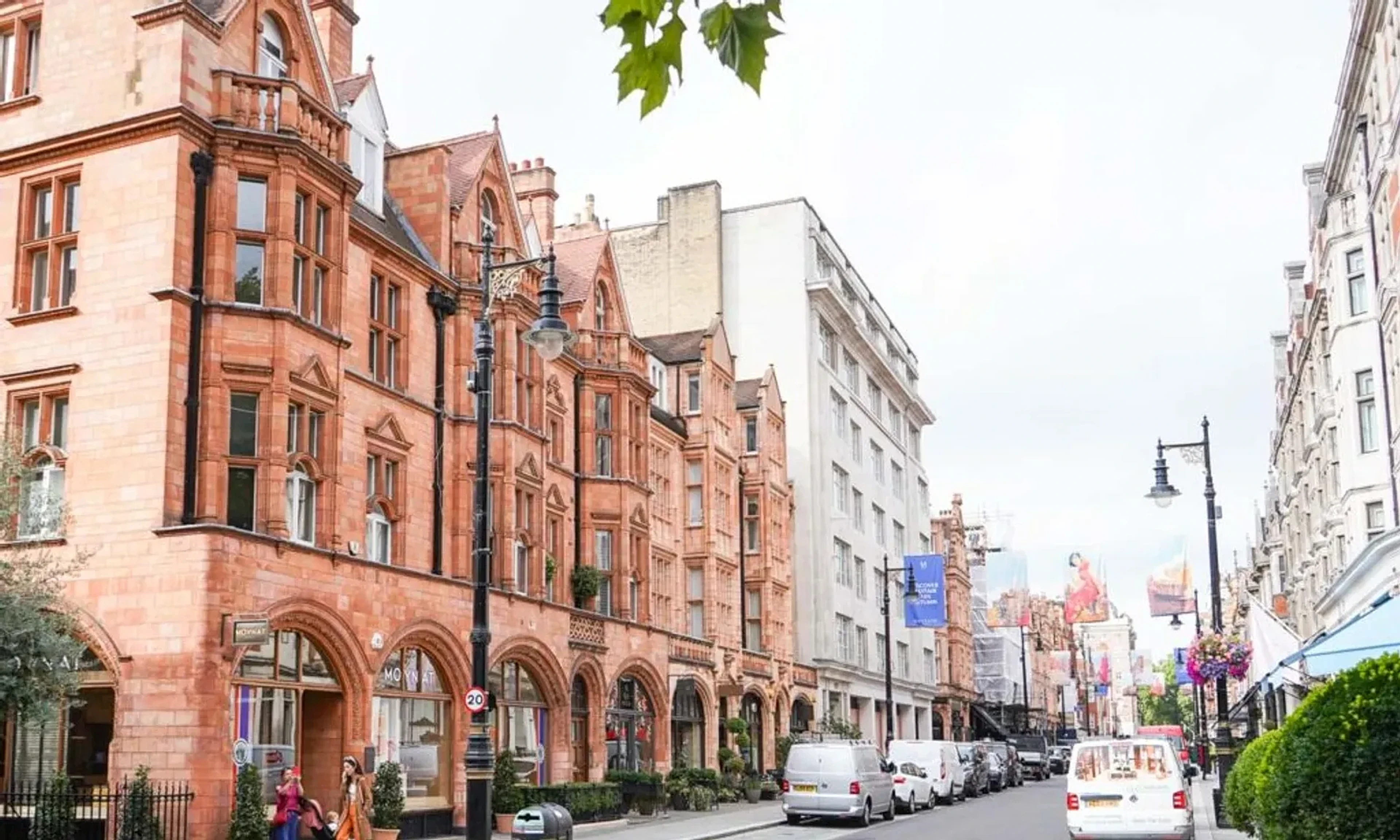 Elegant period architecture in Mayfair