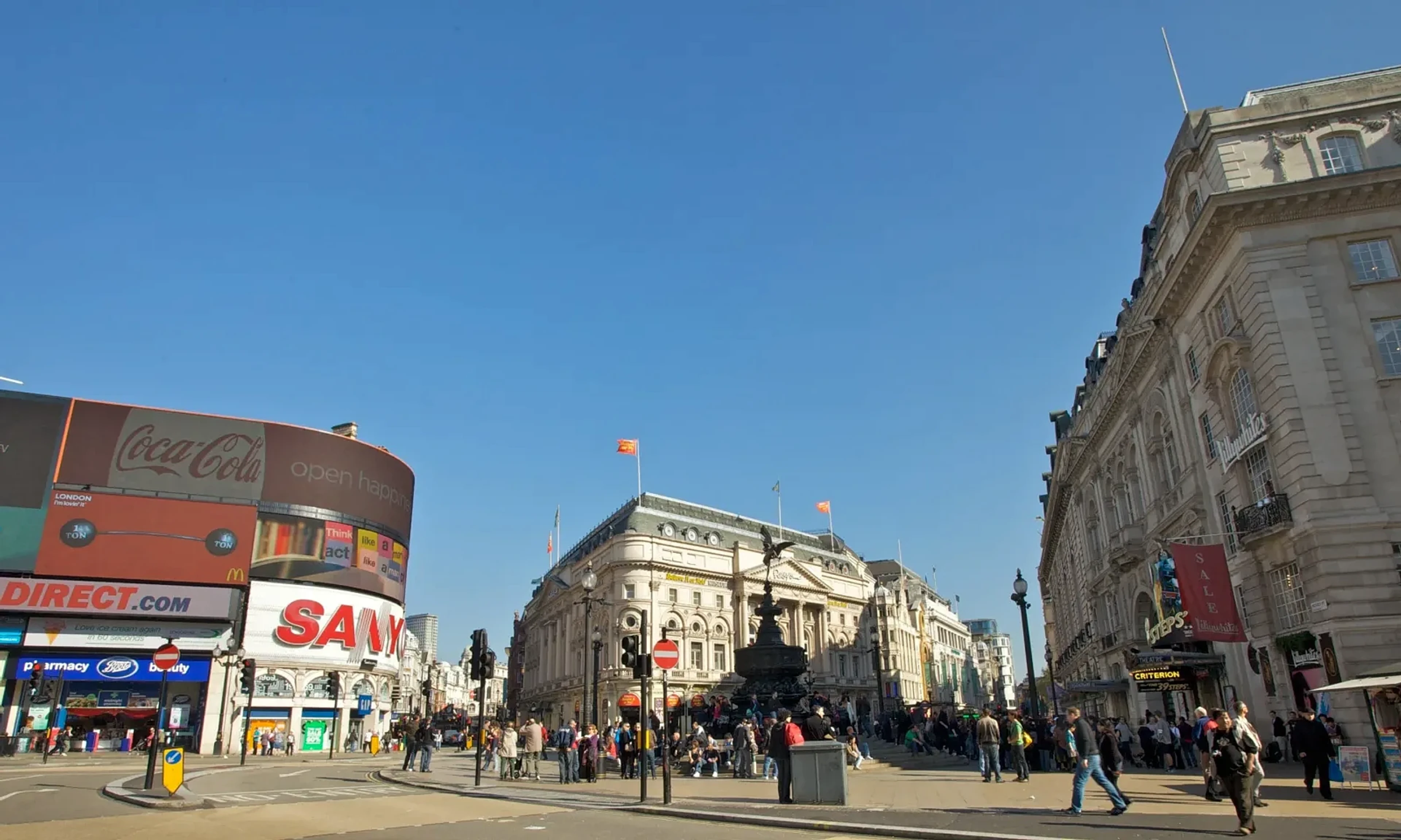 Piccadilly Circus in Central London