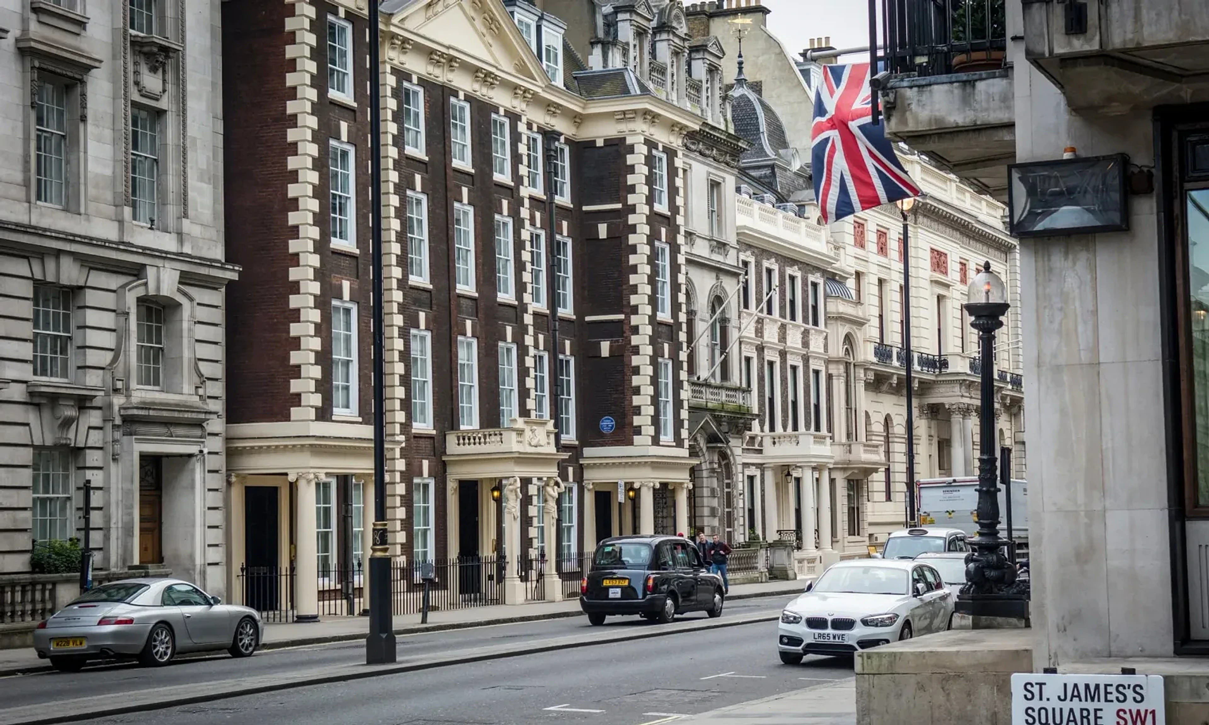 Historic architecture in St James's