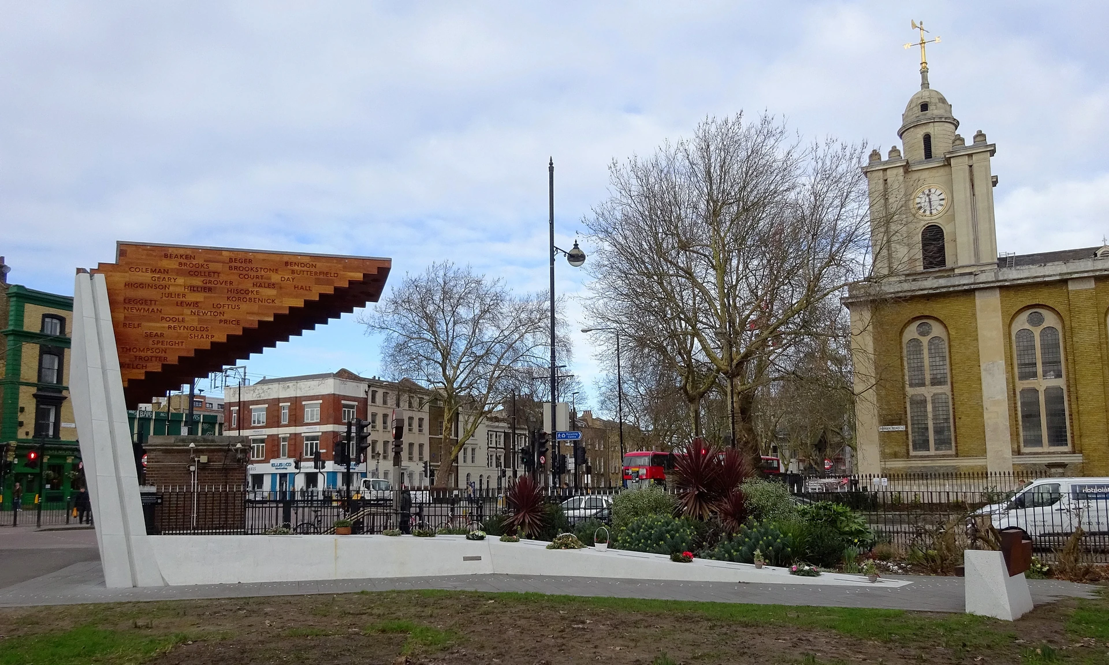 The Stairway to Heaven memorial in Bethnal Green