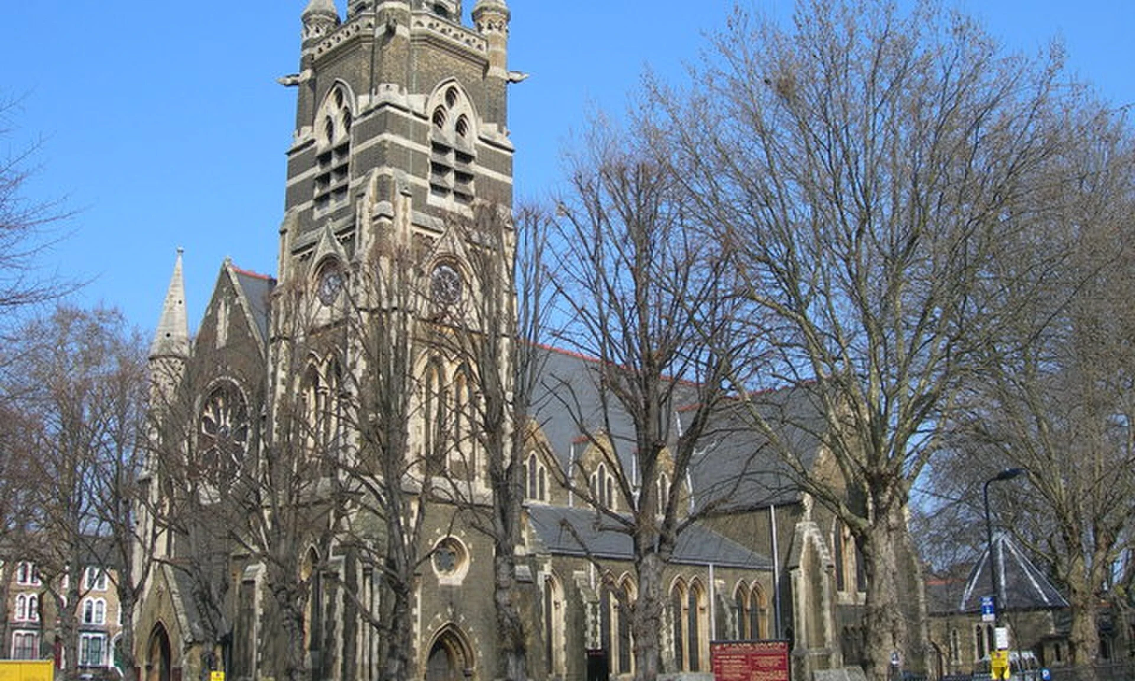 St Mark's Church and the Dalston streetscape