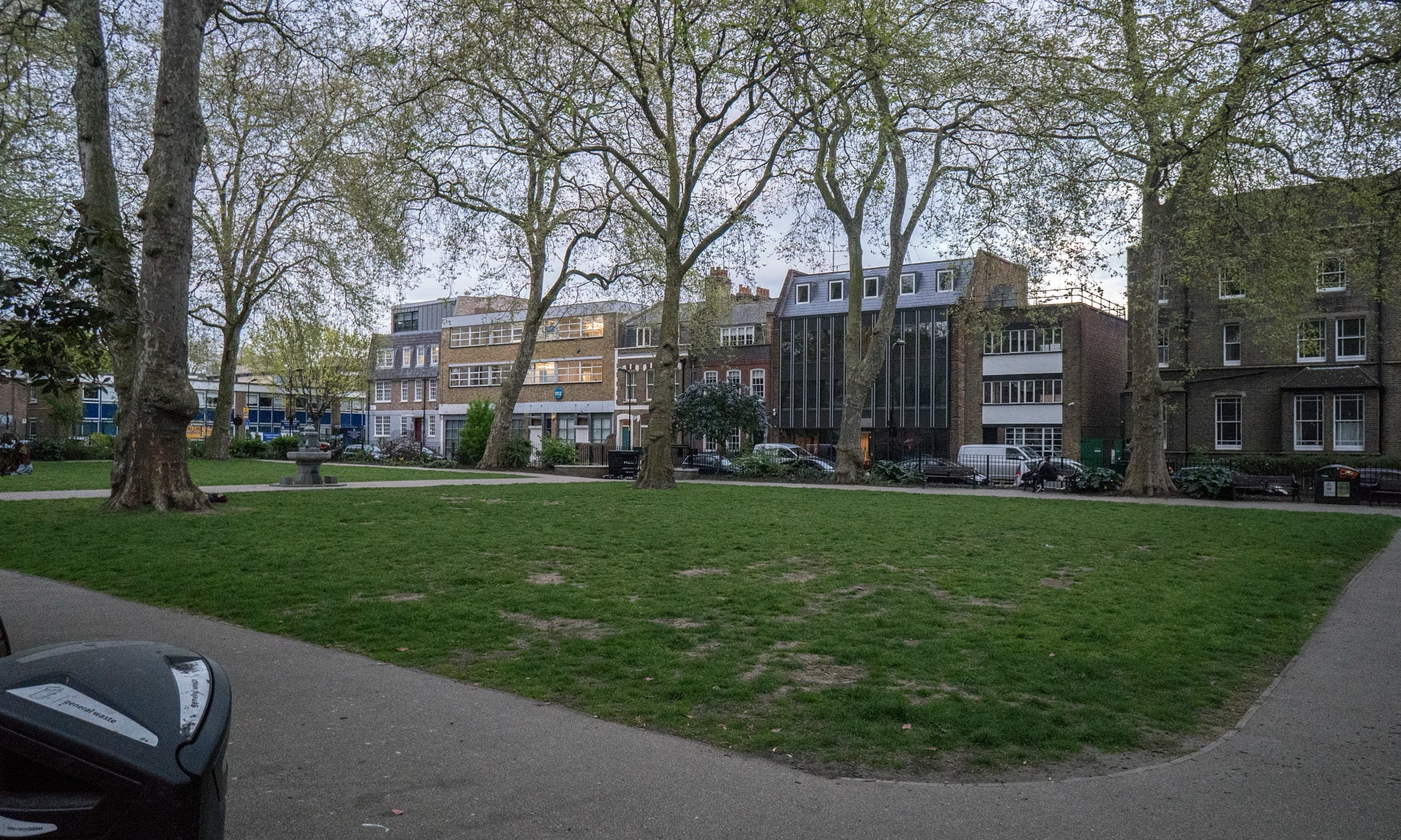 Hoxton Square and surrounding East London buildings