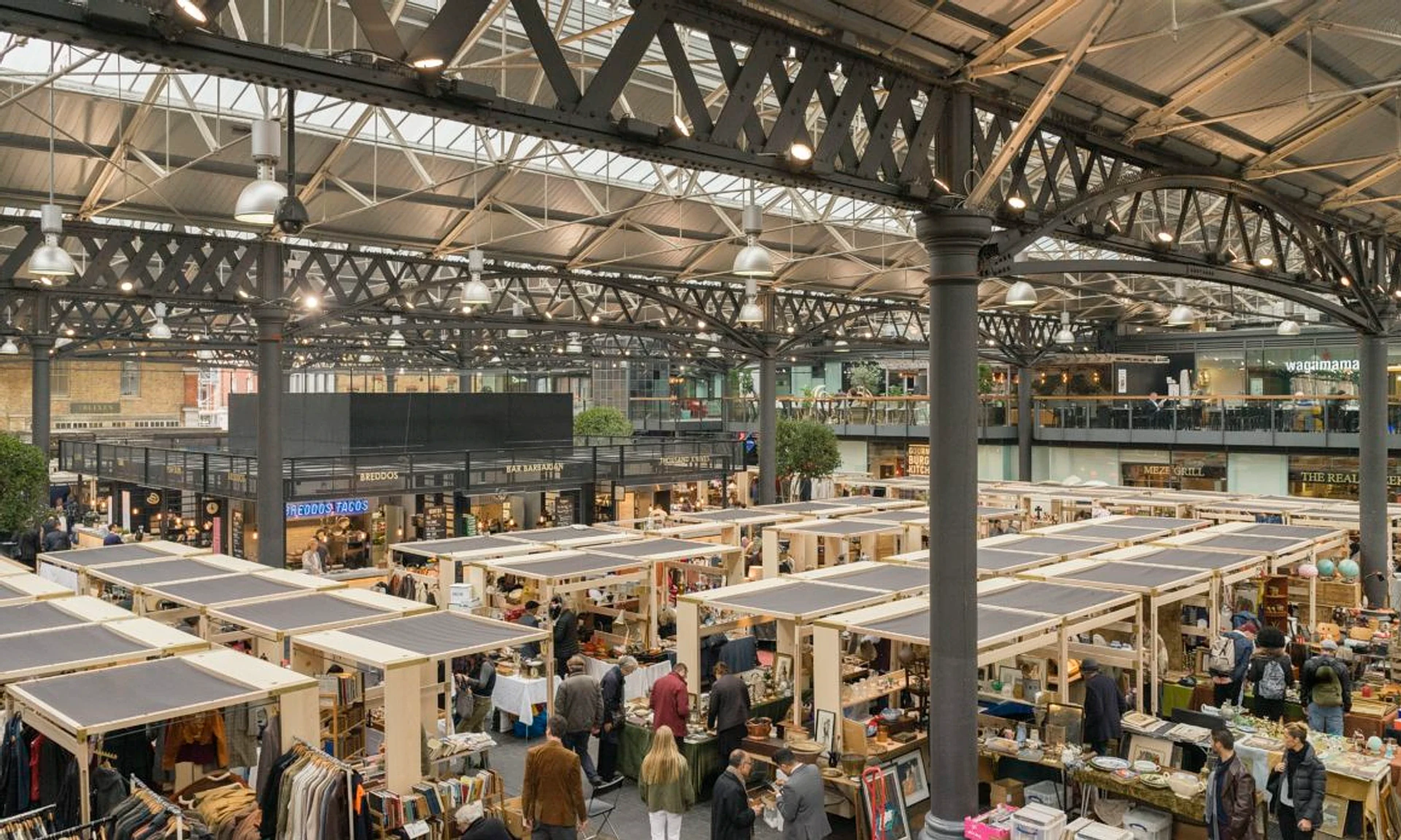 The historic market hall at Old Spitalfields Market