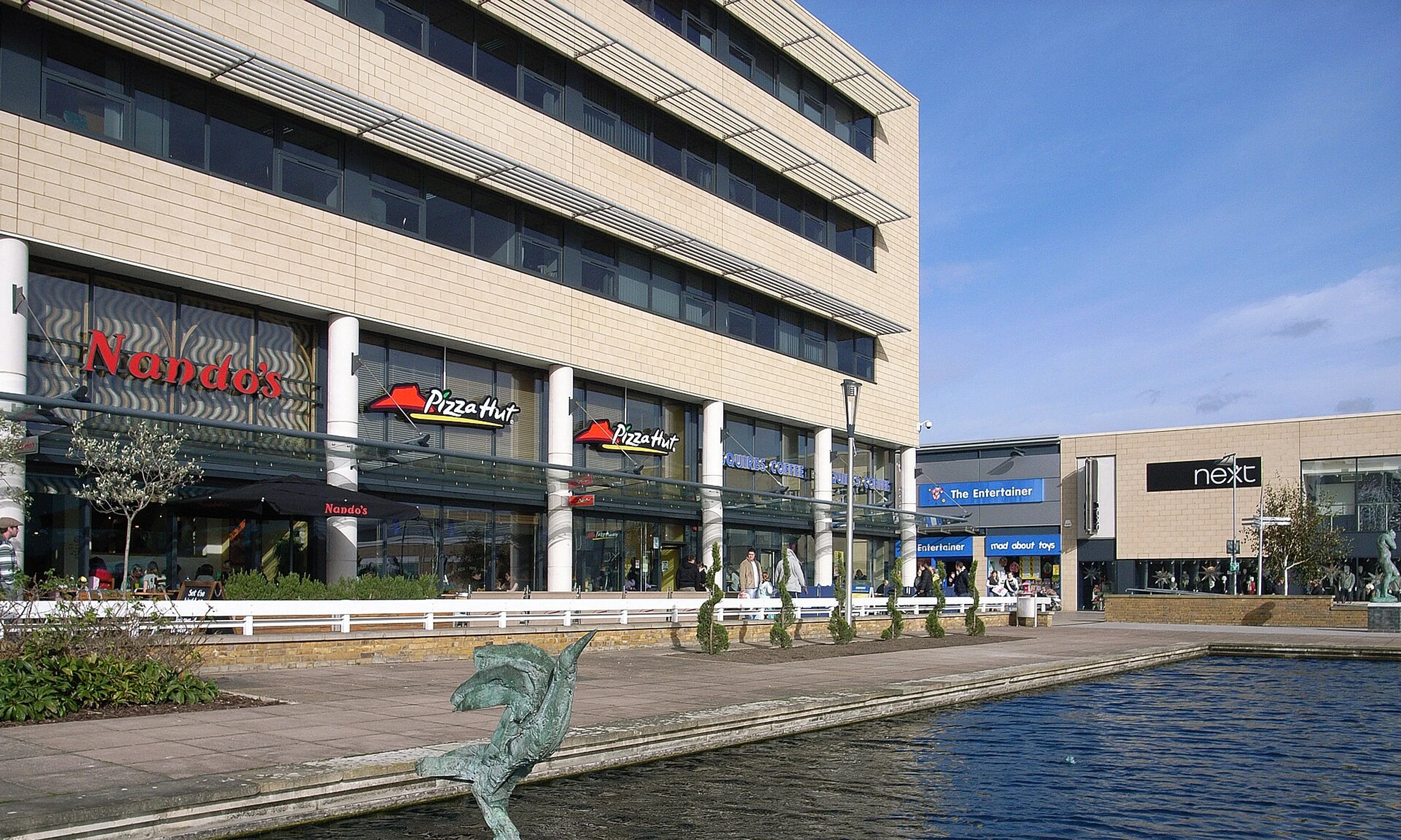 Harlow town centre and local streets in Essex