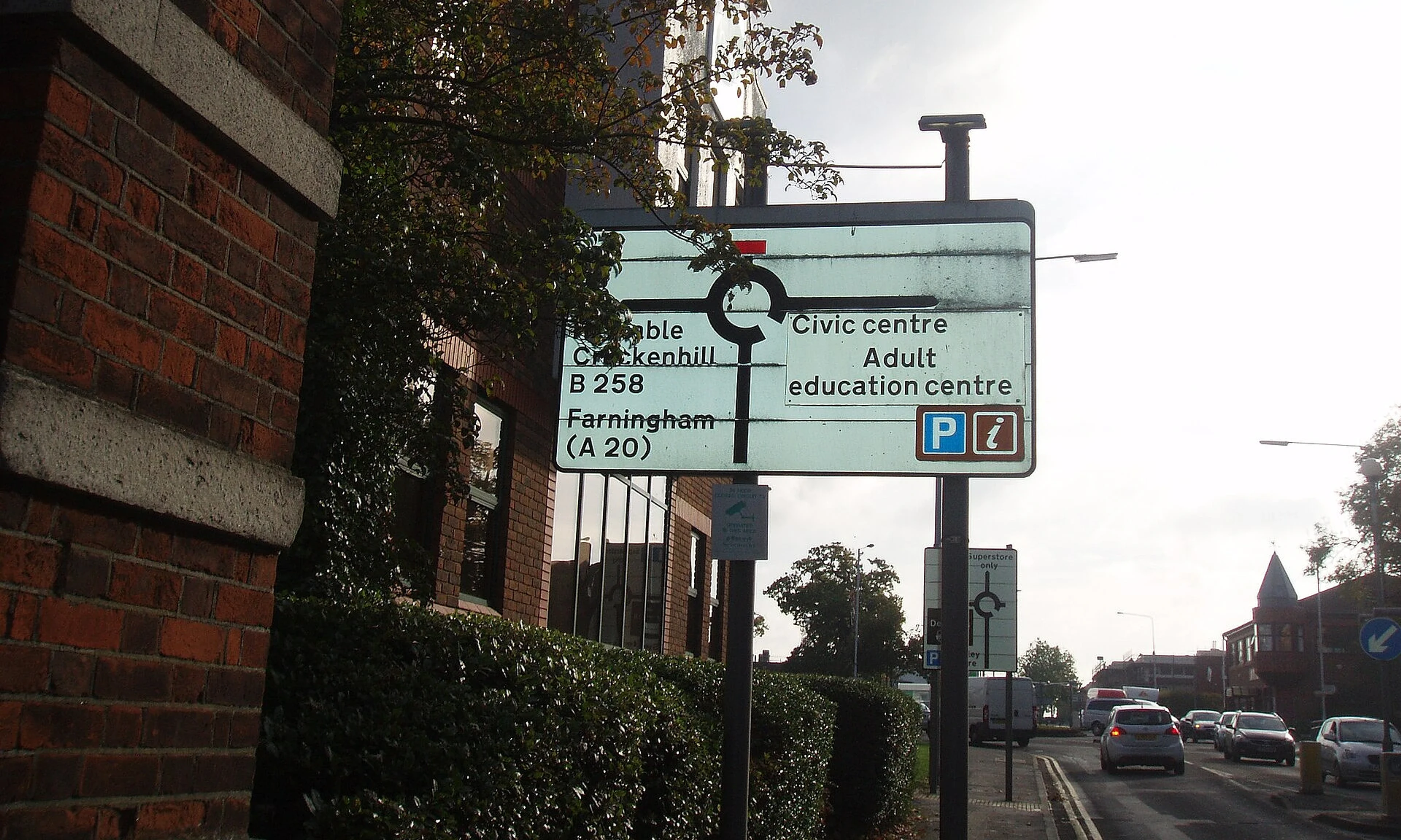 Swanley town centre and local streets in Kent