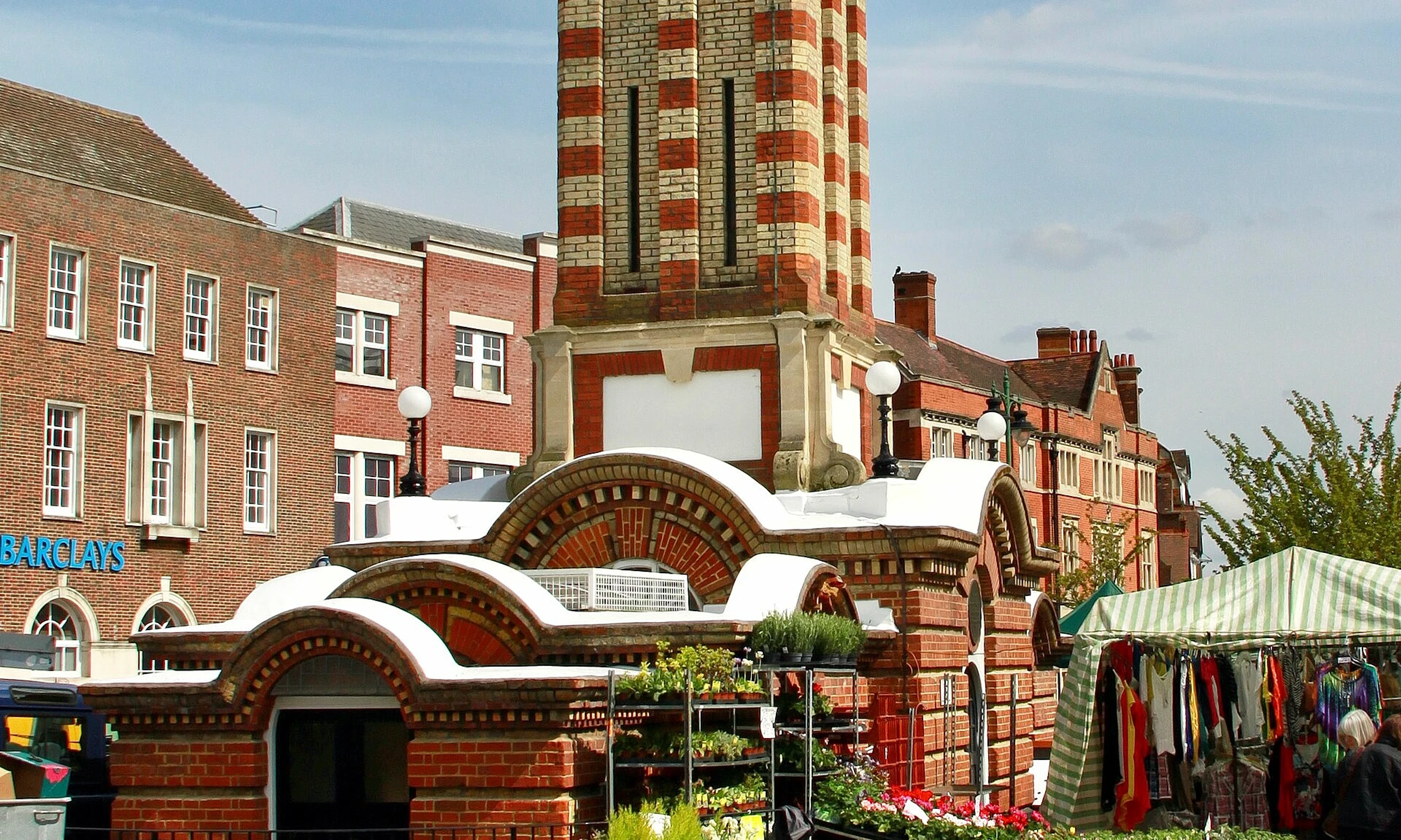 Epsom town centre and local streets in Surrey