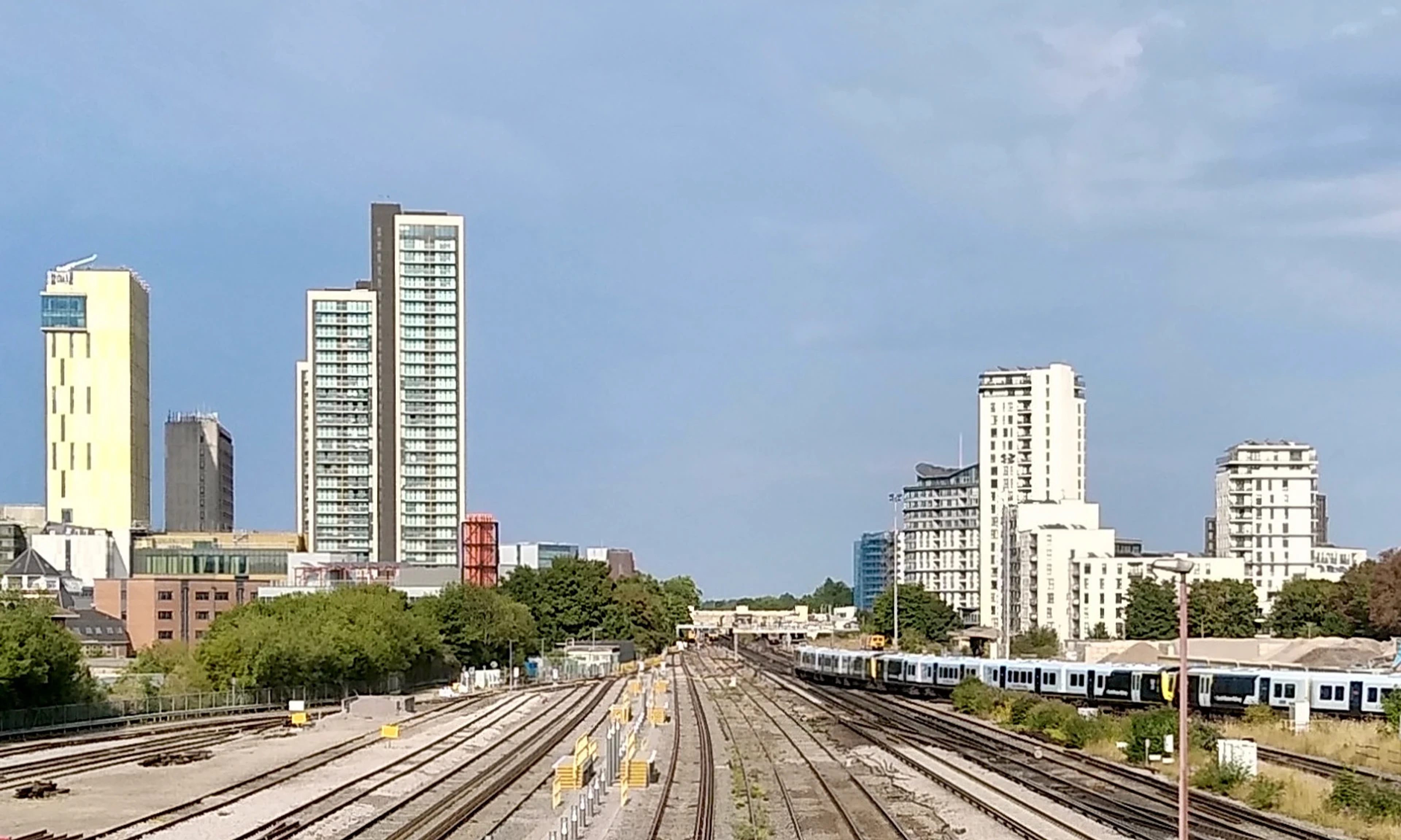 Woking town centre and local streets in Surrey