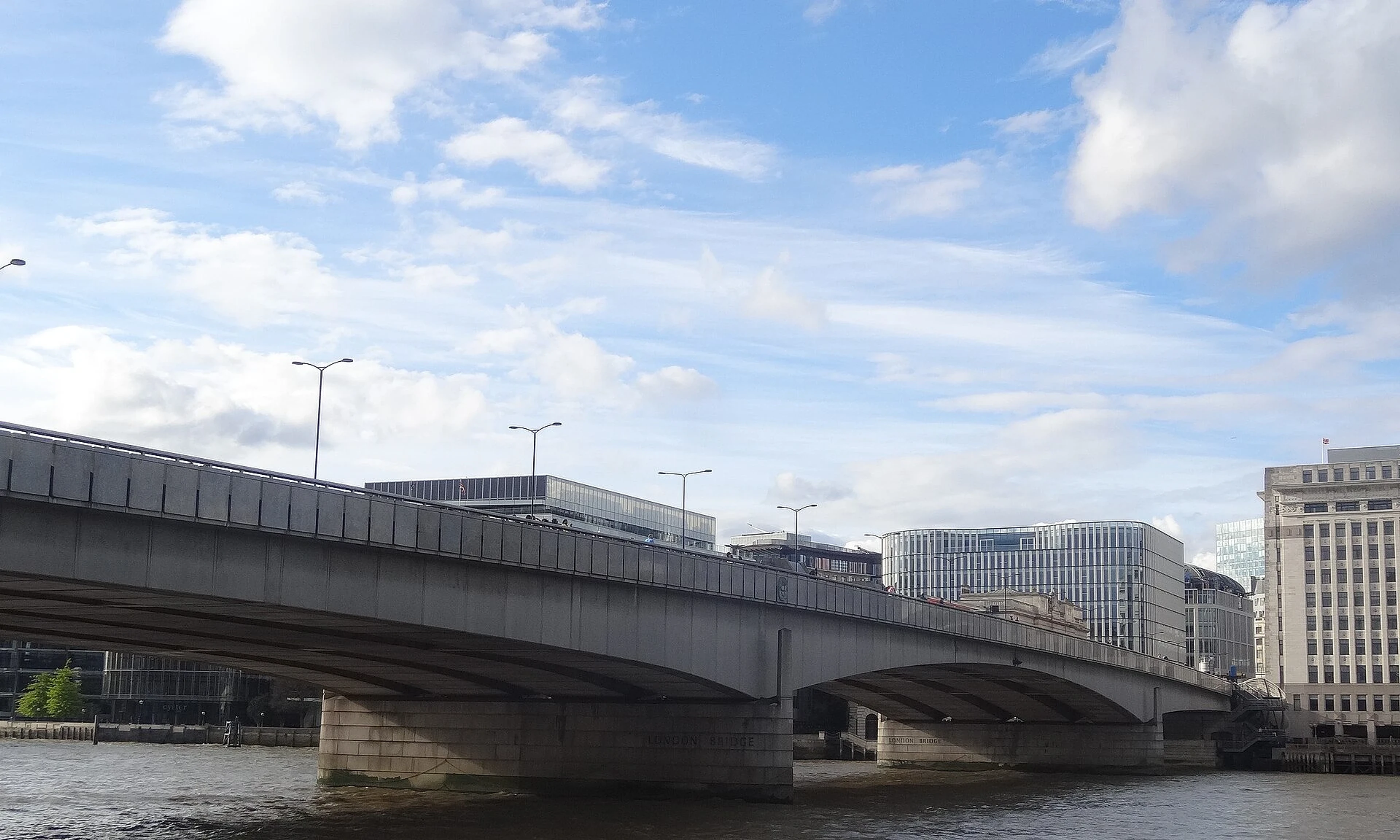 London Bridge and the River Thames viewed from the south bank