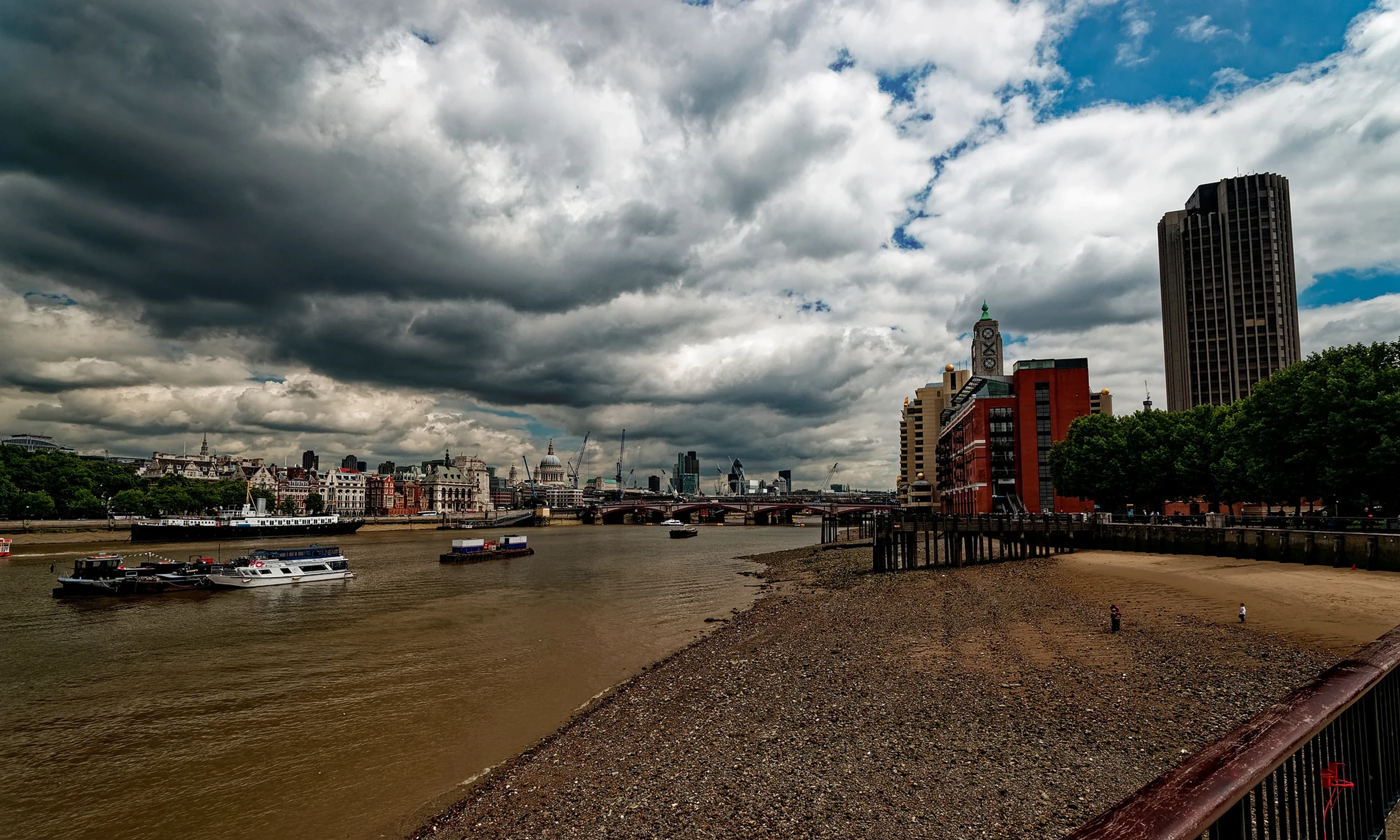 Waterloo Bridge and the South Bank riverside skyline